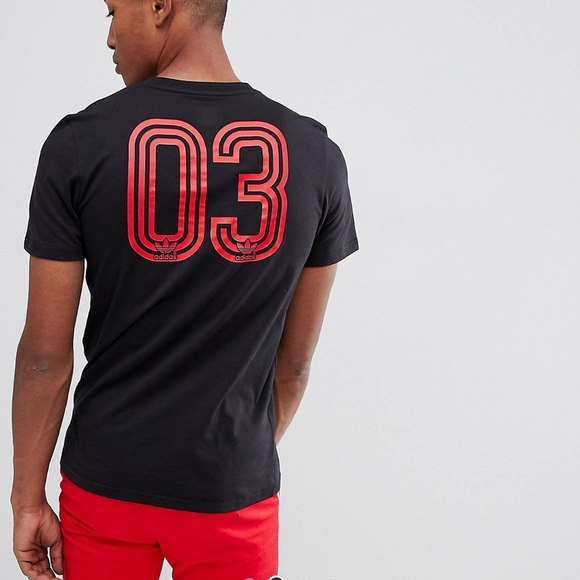 Adidas skateboarding soccer T shirt in Black and red size Medium - Picture 2 of 8